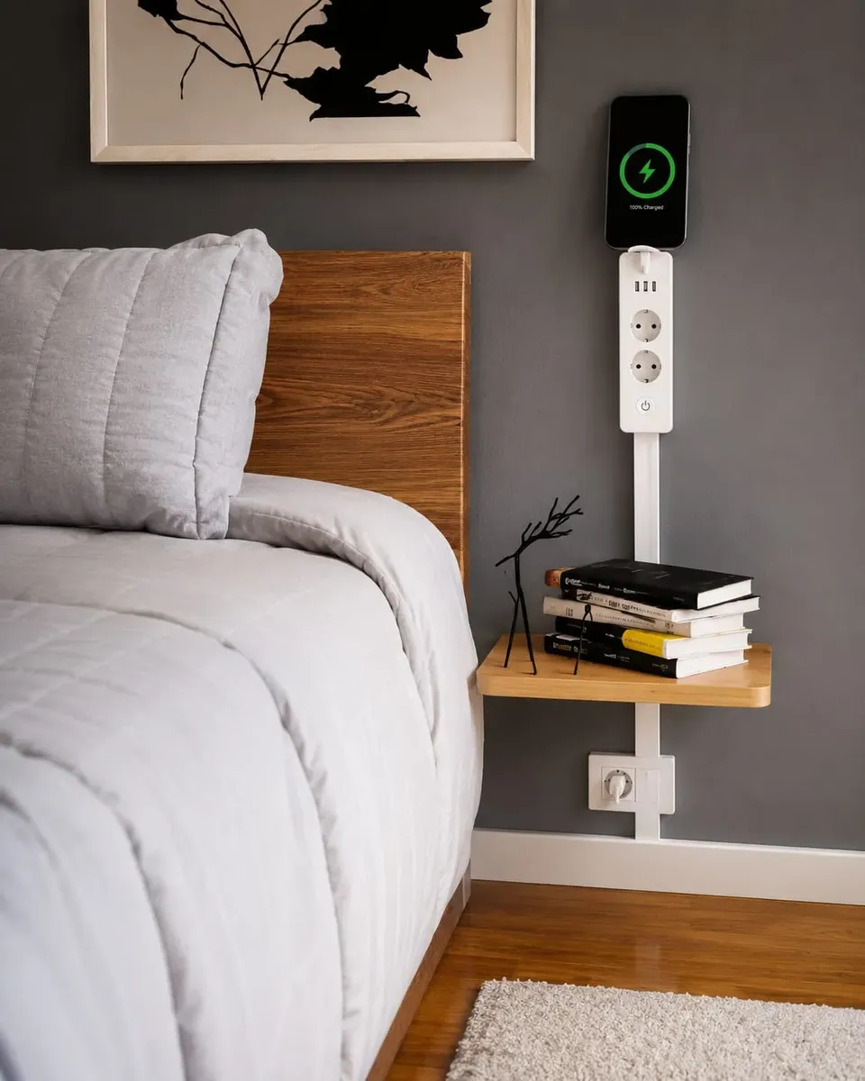Extensor de Tomada Ajustável Régua de Energia 45cm a 69cm — imagem 4