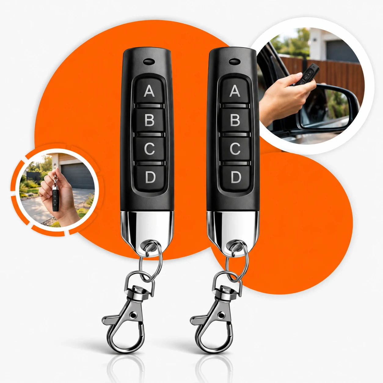 Controle Remoto Universal Duplicador para Portão Eletrônico – Funciona em Todos os Motores