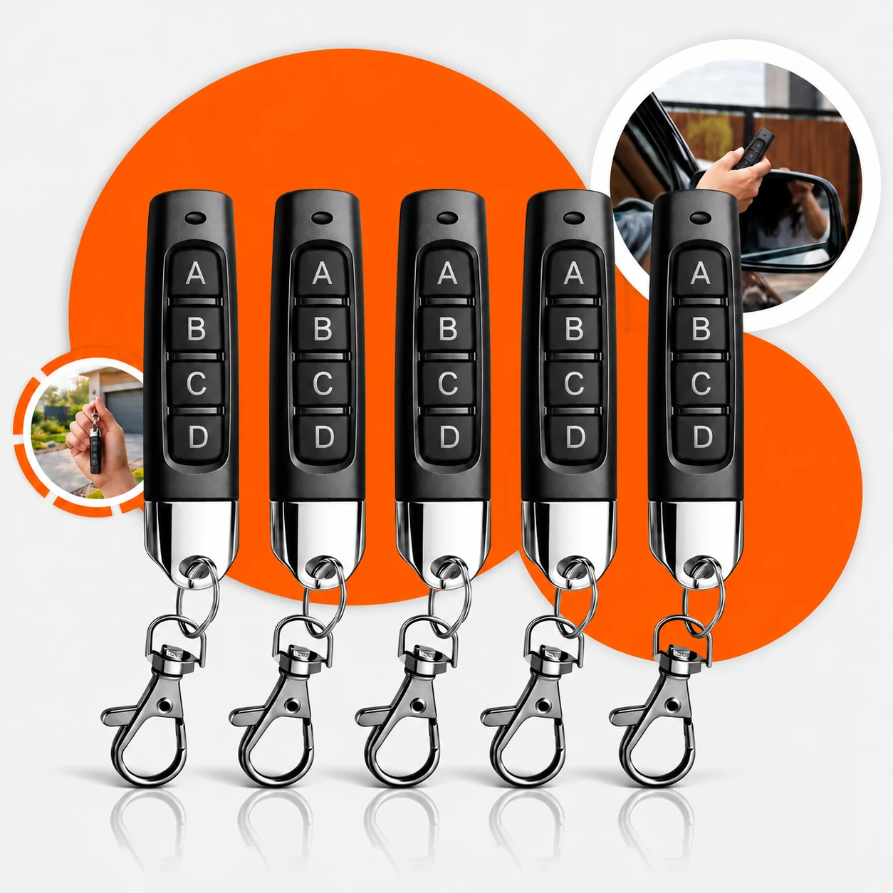 Controle Remoto Universal Duplicador para Portão Eletrônico – Funciona em Todos os Motores